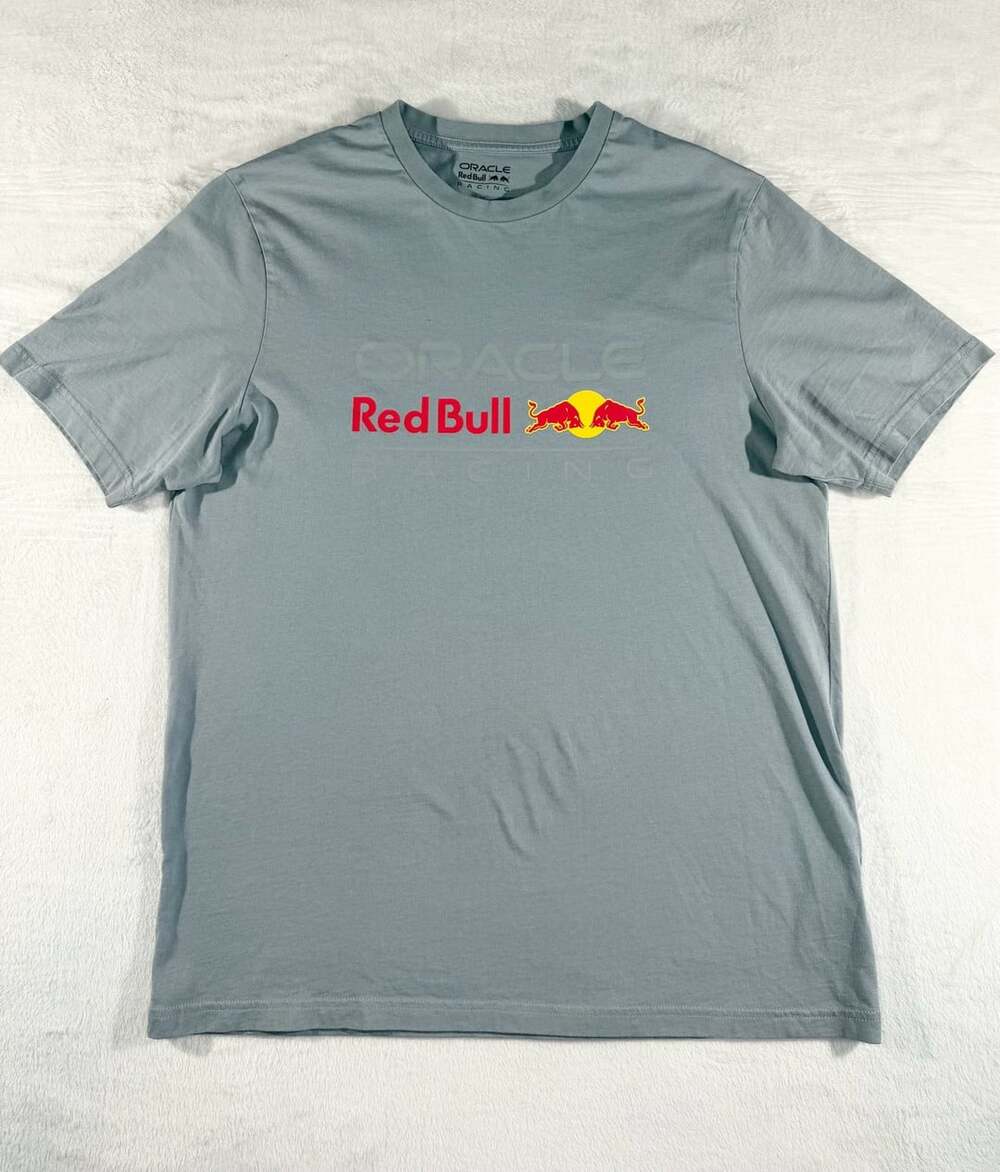 Castore Oracle Red Bull Racing Gray Logo T-Shirt Size L